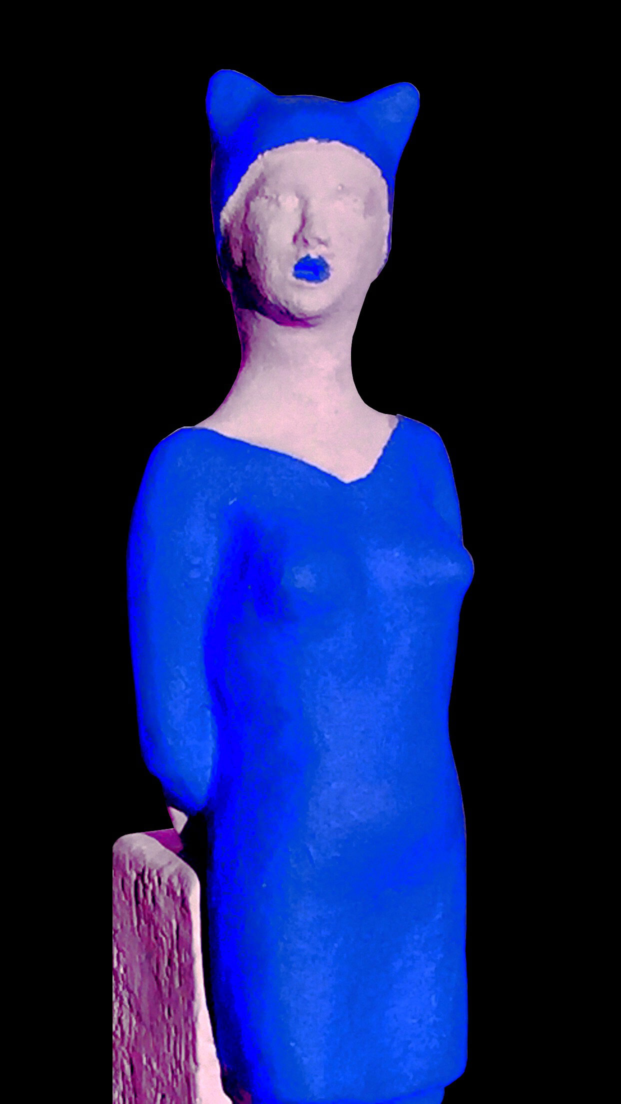 Pussyhat Mini. Skulptur von Annemarie Waibel