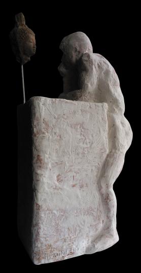 Unterwegs. Skulptur von Annemarie Waibel, 32cm