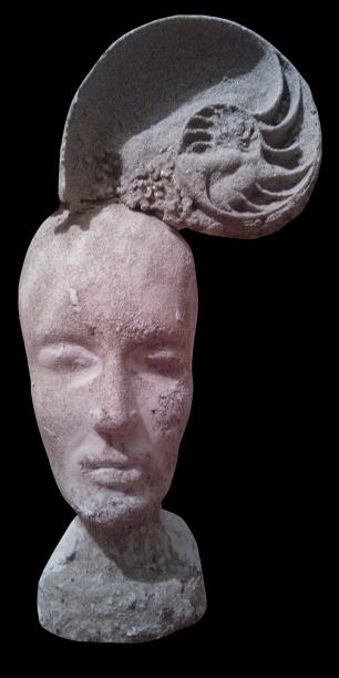 Venusmuschel. Skulptur von Annemarie Waibel. 41cm