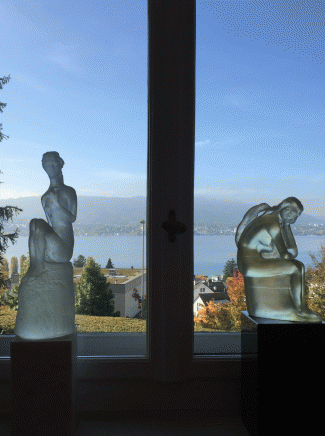 Skulpturen von Annemarie Waibel in der Villa Meier Severini Zollikon