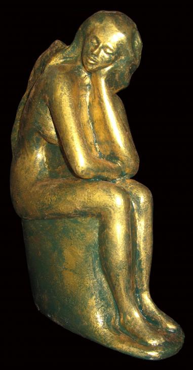 Sinnende, Skulptur von Annemarie Waibel