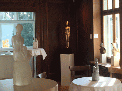 Skulpturen von Annemarie Waibel in der Villa Meier Severini Zollikon