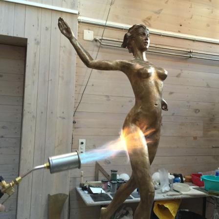 Luftfrau, Skulptur von Annemarie Waibel, 120cm