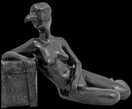 Adlerin, Skulptur von Annemarie Waibel