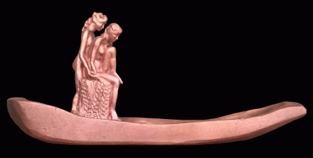 Achtsamkeit, Skulptur von Annemarie Waibel