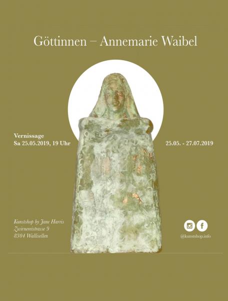 Ausstellung im Kunstshop by Jane Harris 2019 Göttinnen