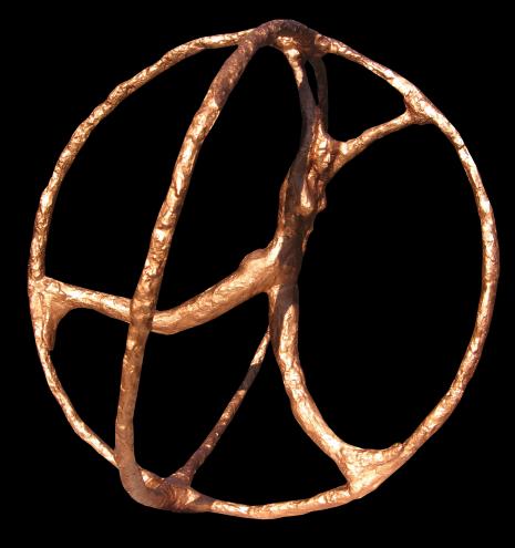 Lebensrad, Skulptur von Annemarie Waibel, 57cm