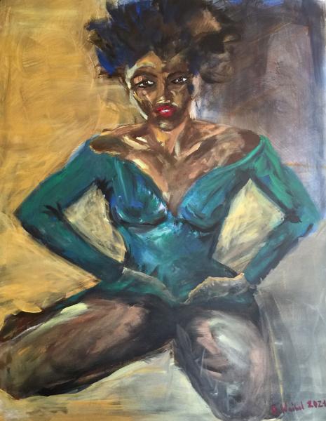 Shedea Dona. Acrylbild von Annemarie Waibel