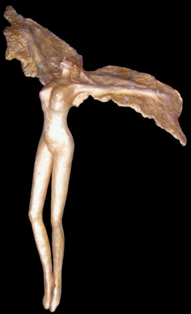 Engelin, Bronzeskulptur von Annemarie Waibel